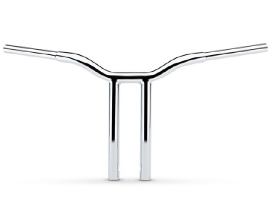 LA Choppers Handlebar - Kage Fighter - One Piece - Bent - 14" - Stainless Steel LRS