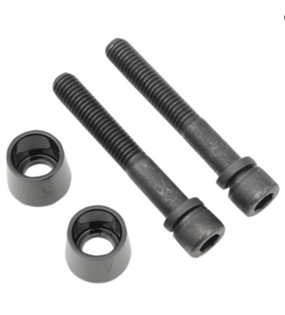 LA Choppers Handlebar Riser Bolt Cone Kit -Black